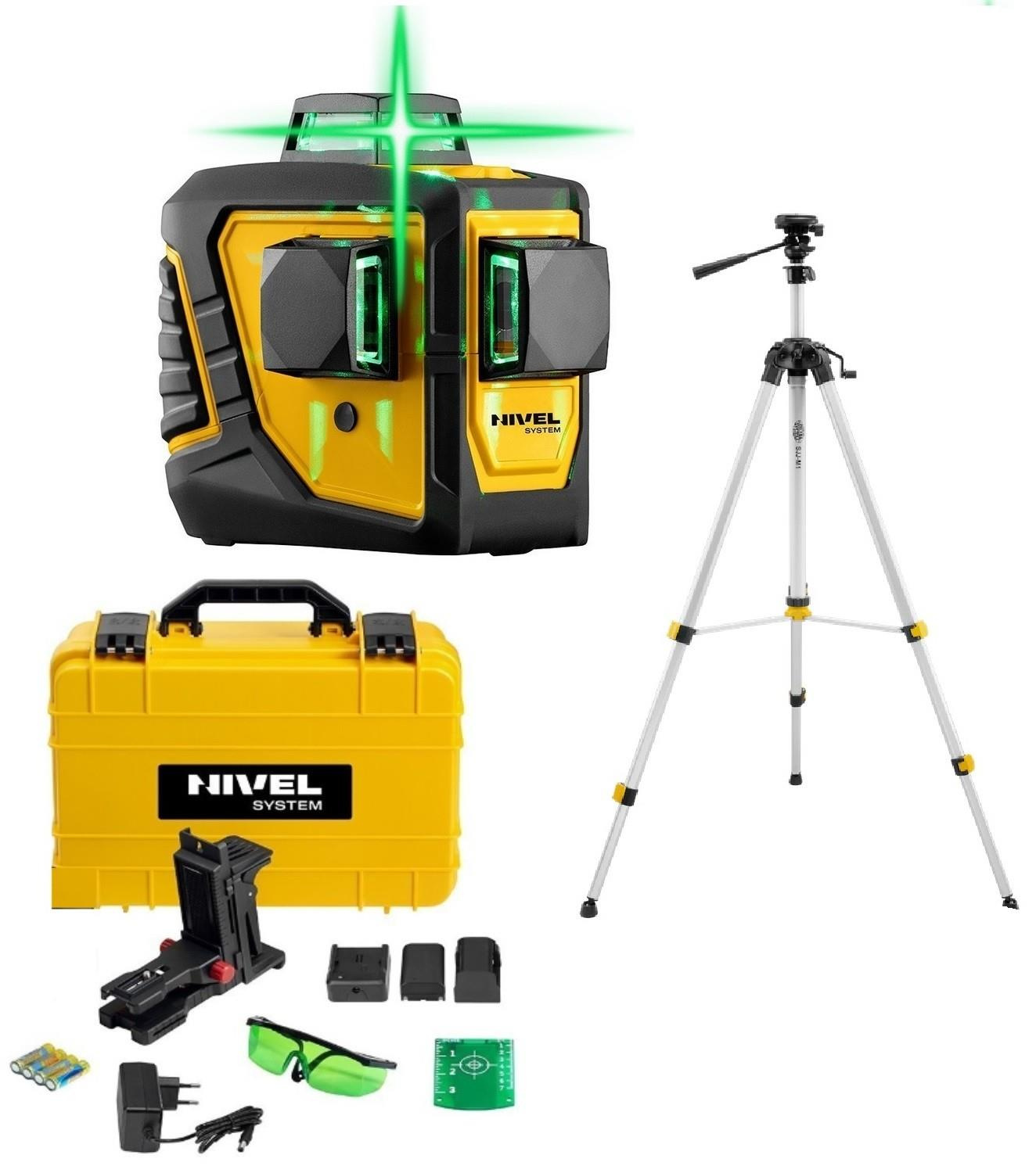 Laser krížový NIVEL CL3D-G+SJJ-M1 EX